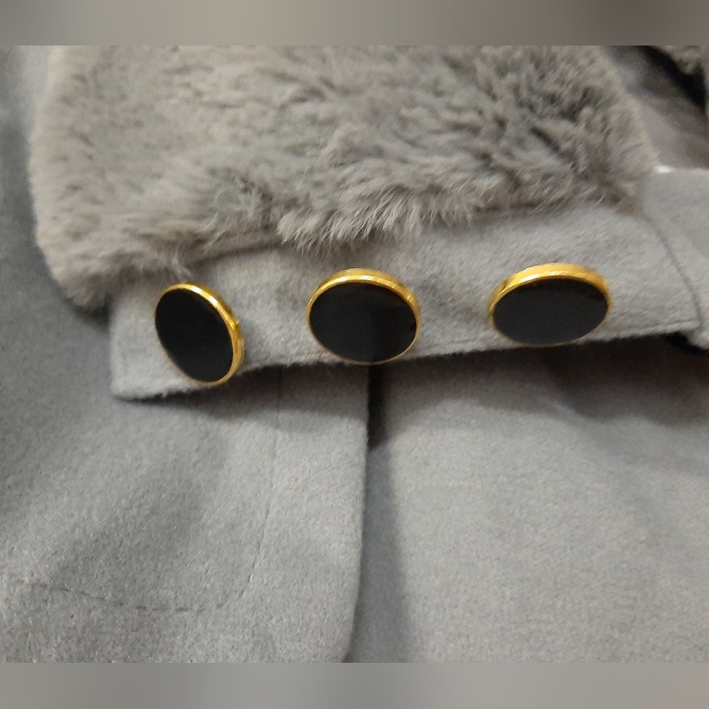 Flex Supply Peplum Coat ~ Size Med - Picture 4 of 5